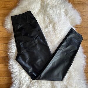 gap vegan leather skinny leggings faux small